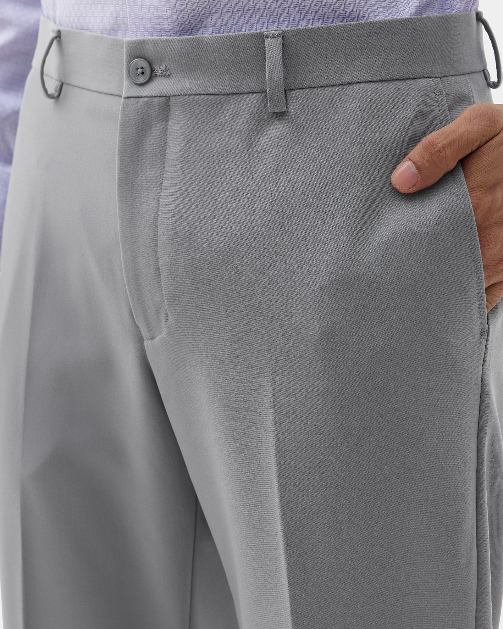 Grey Textured Trouser - Edox