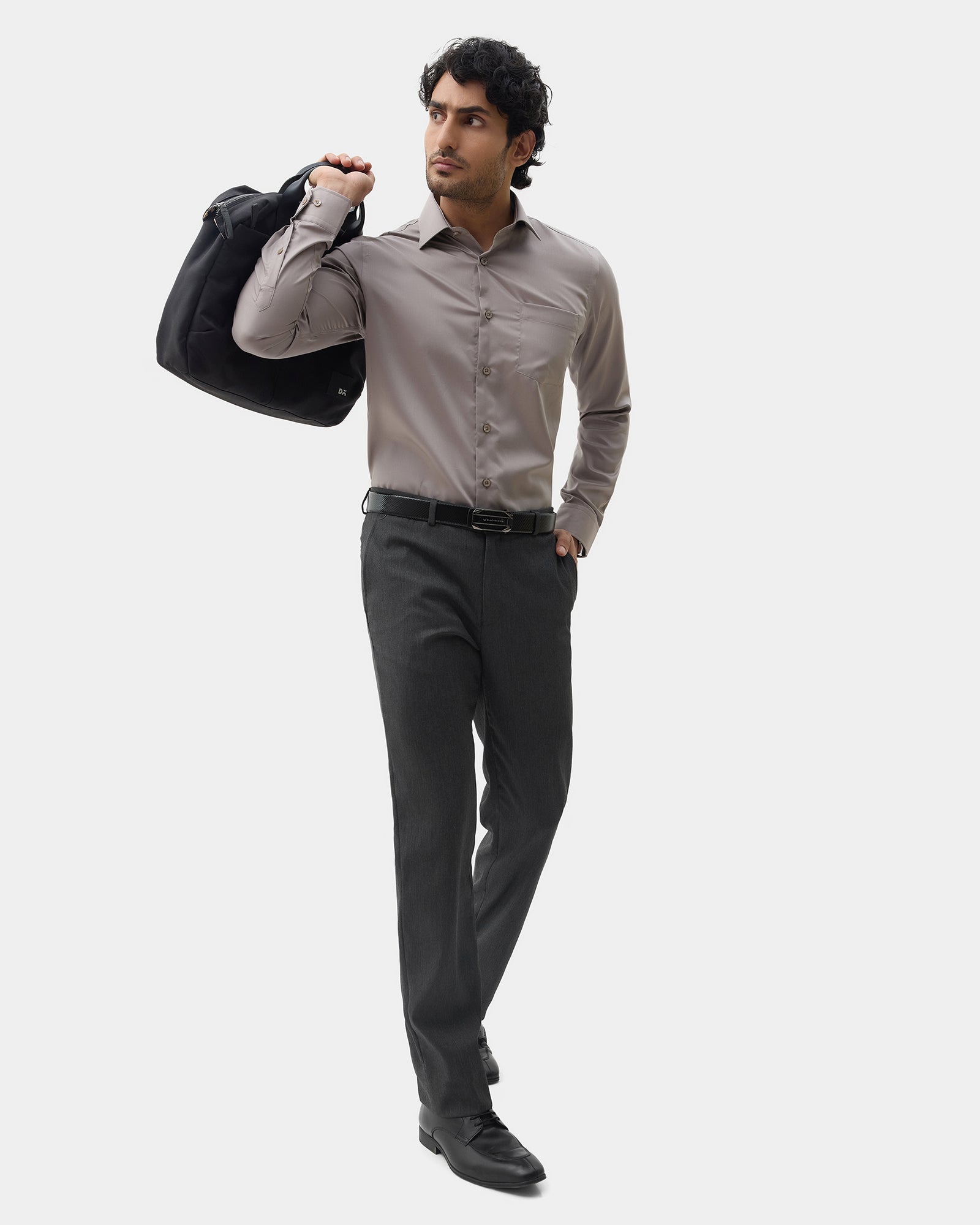 Charcoal Textured Trouser - Edox