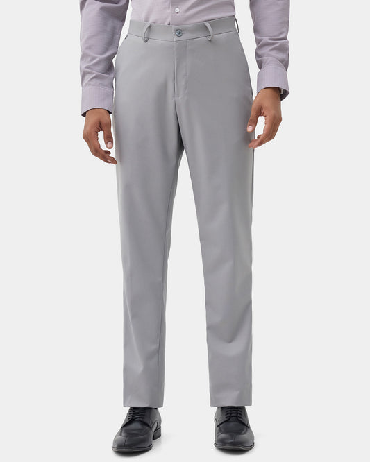 Grey Textured Trouser - Credor