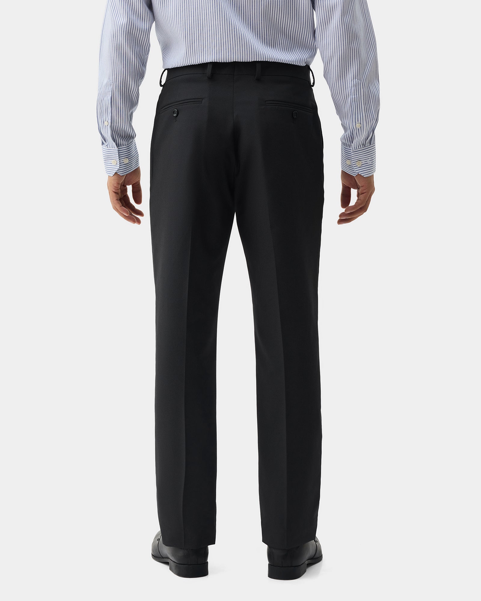 Charcoal Textured Trouser - Credor