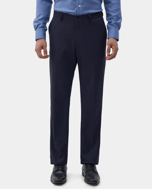 Navy Textured Trouser - Credor