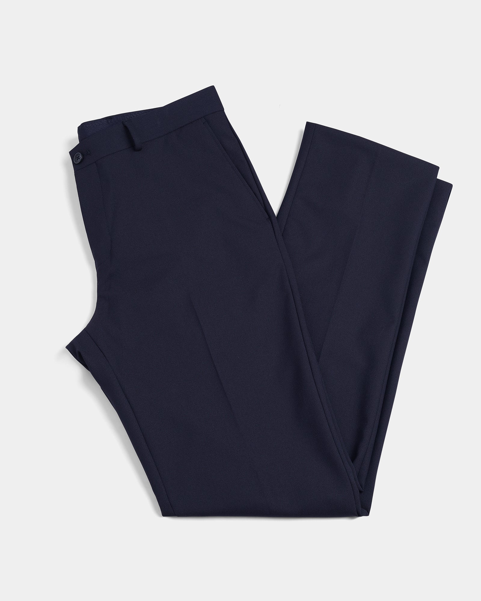 Navy Textured Trouser - Credor