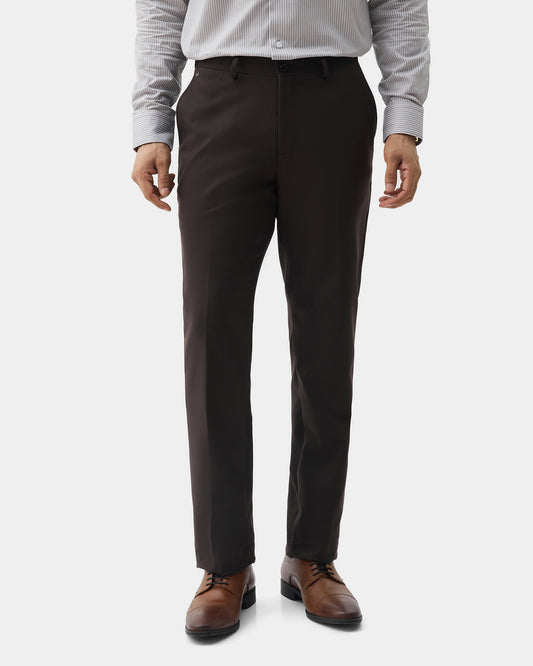 Rust Textured Trouser - Credor