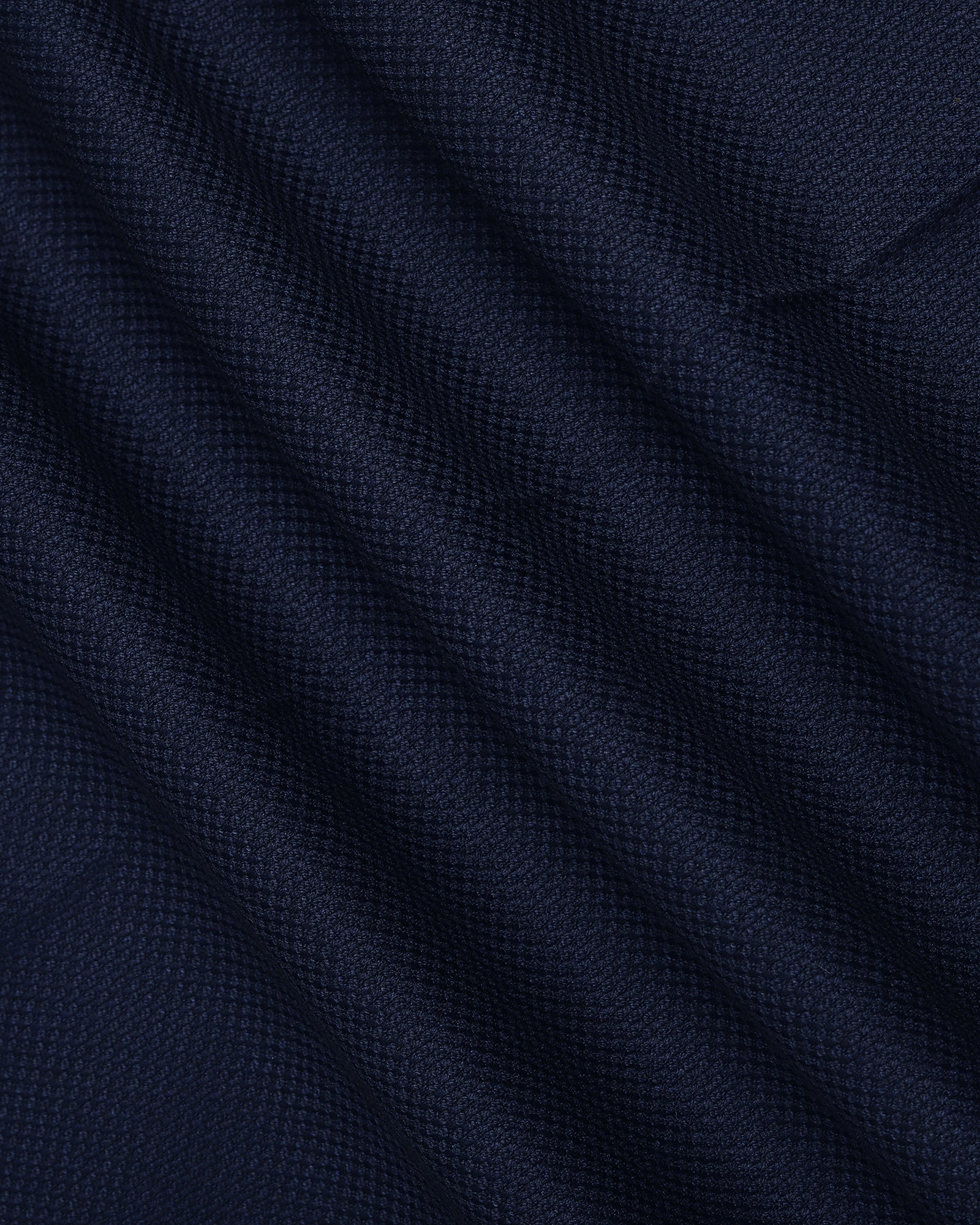 Navy Textured Trouser - Farer
