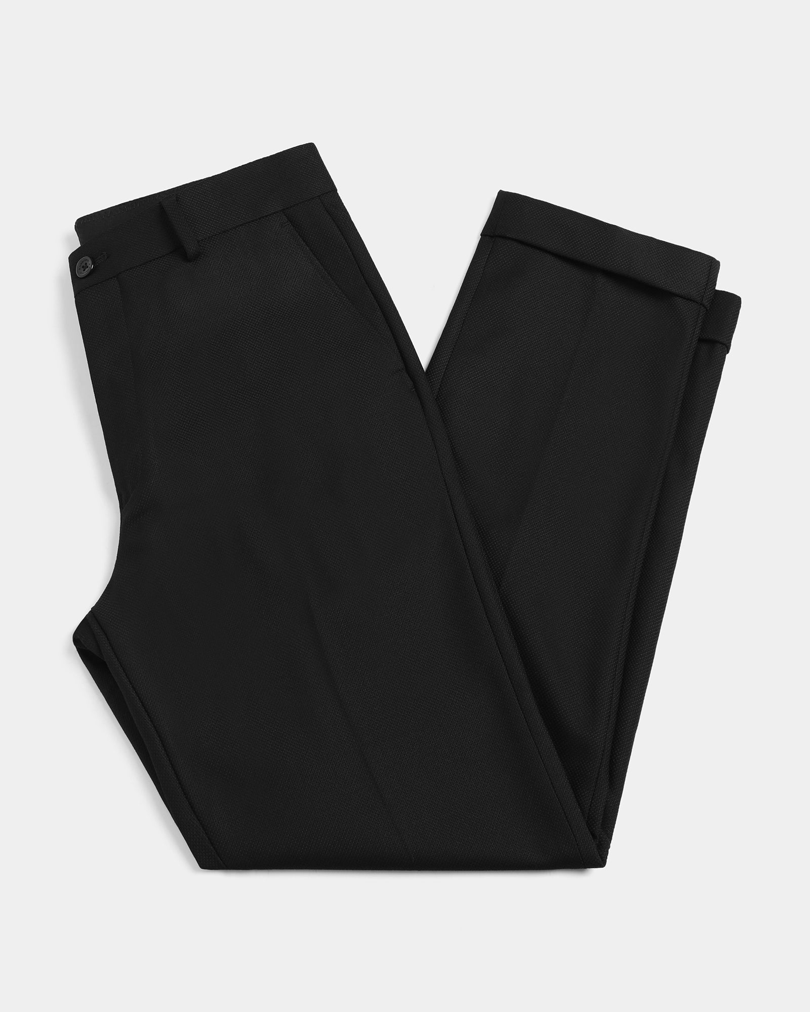 Black Textured Trouser - Farer