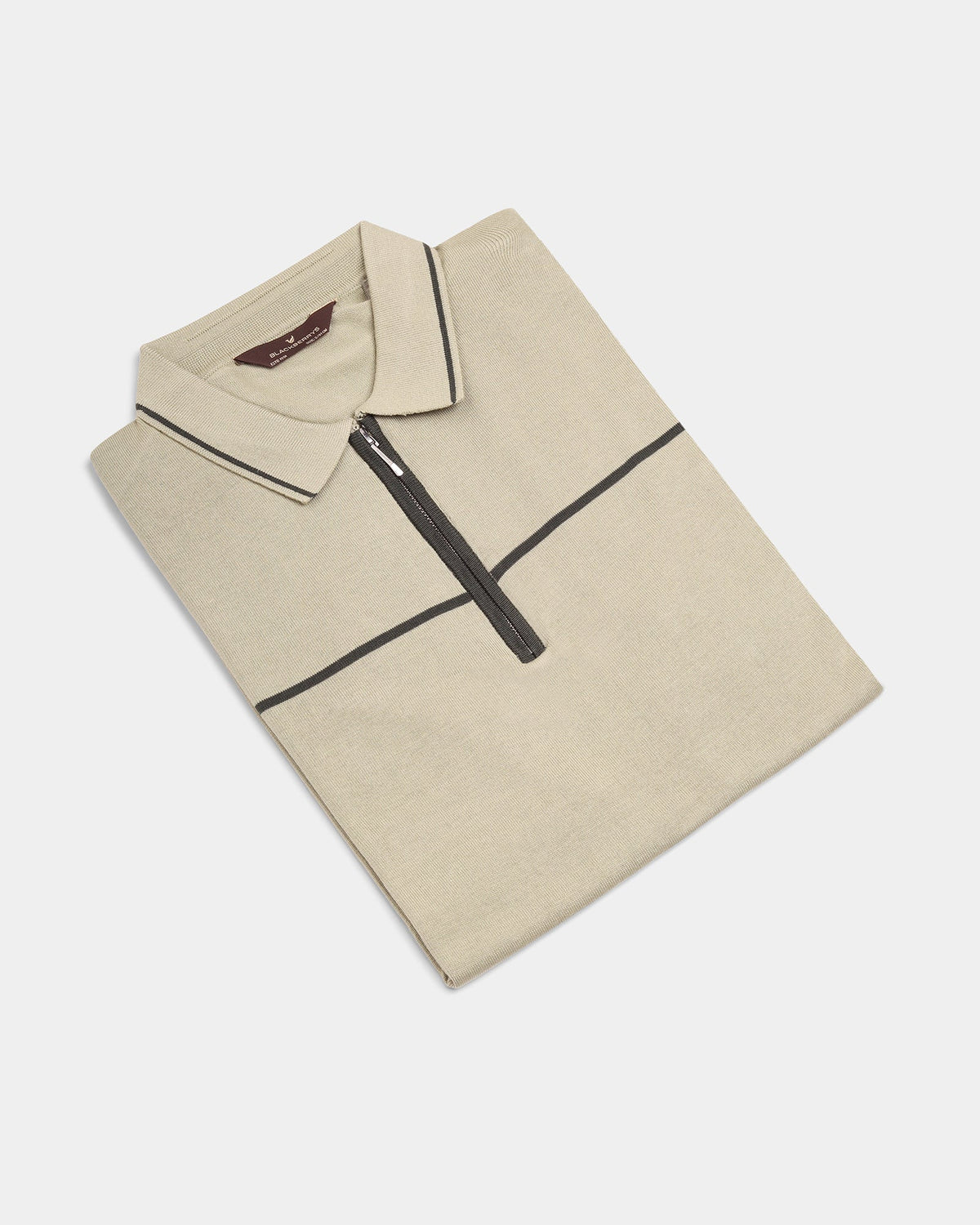 Dull Green Textured Polo - Licia