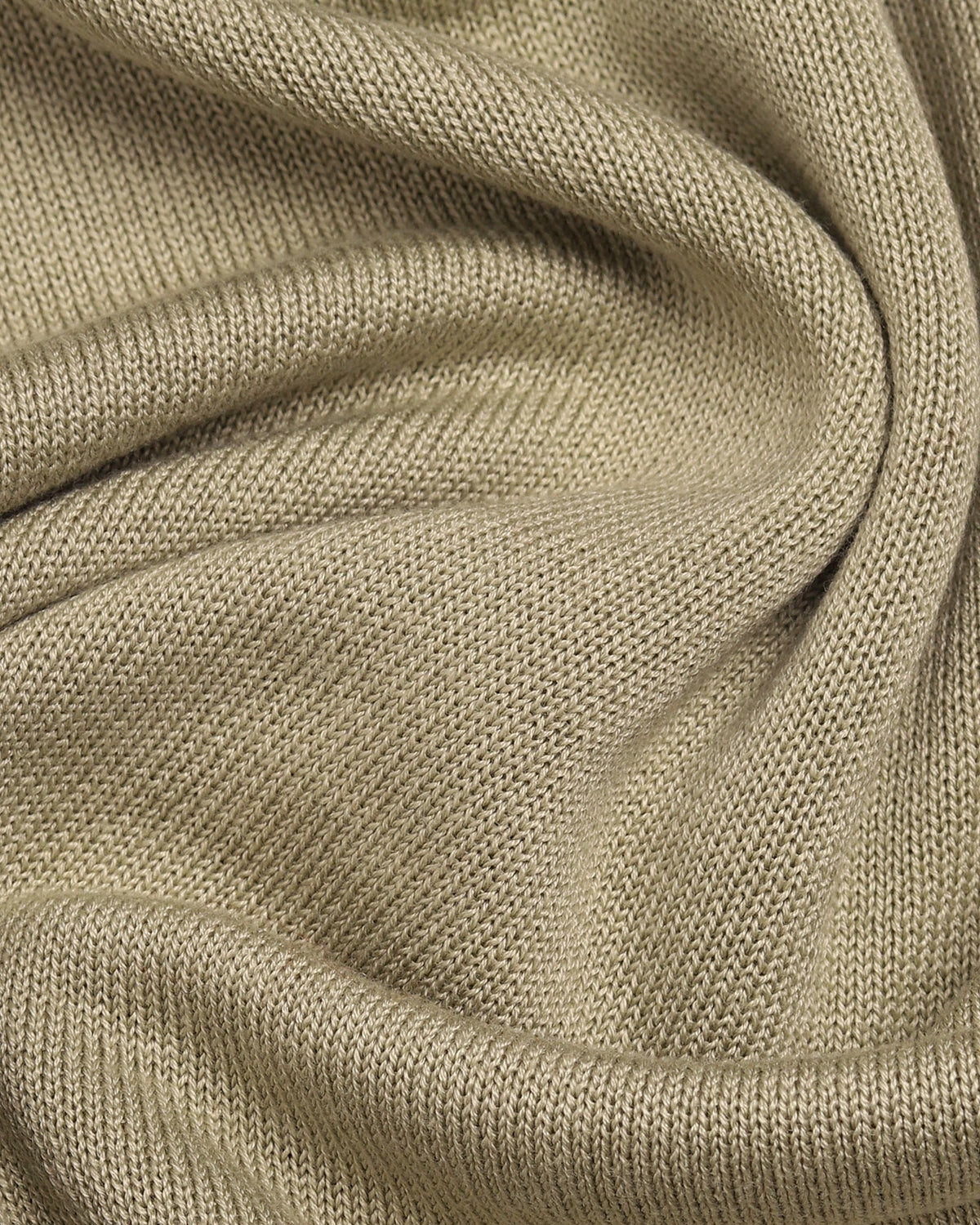 Dull Green Textured Polo - Licia