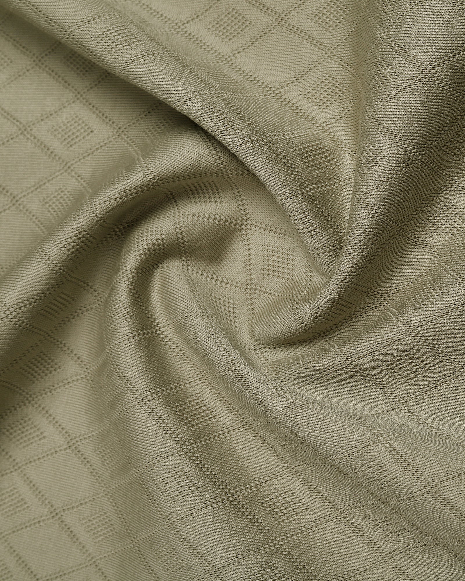Dusty Luxe Green Textured Polo - Lab