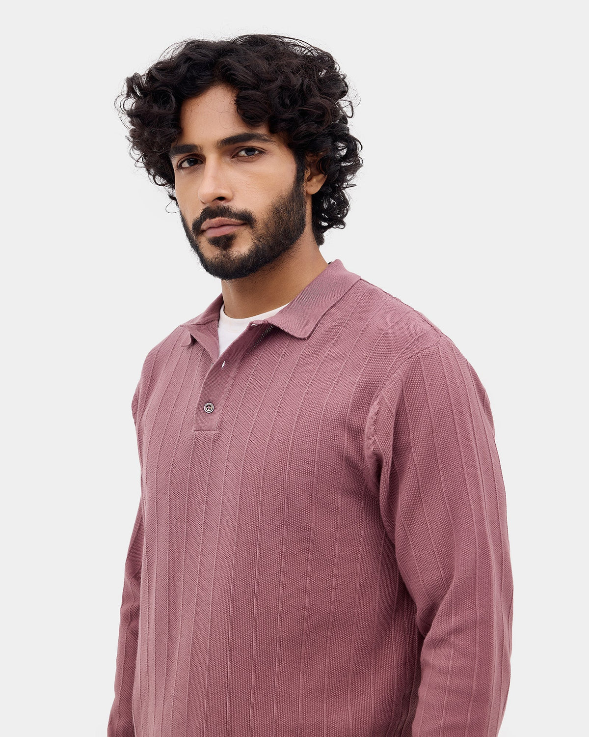 Dusty Lilac Textured Sweater - Paris