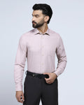 Dusty Pink Linen Check Shirt - Kayson