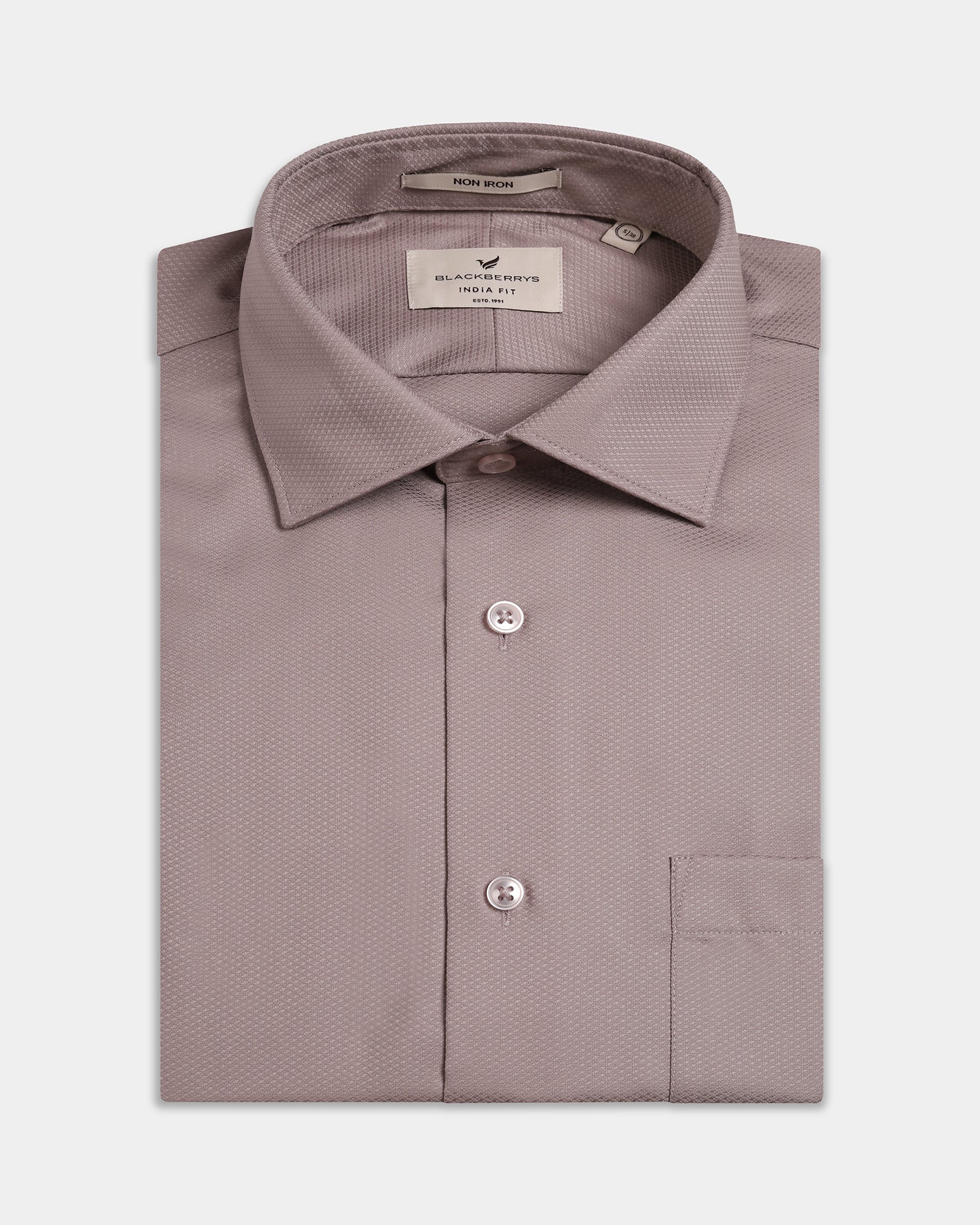 Dusty Pink Unwrinkle Textured Shirt - P31