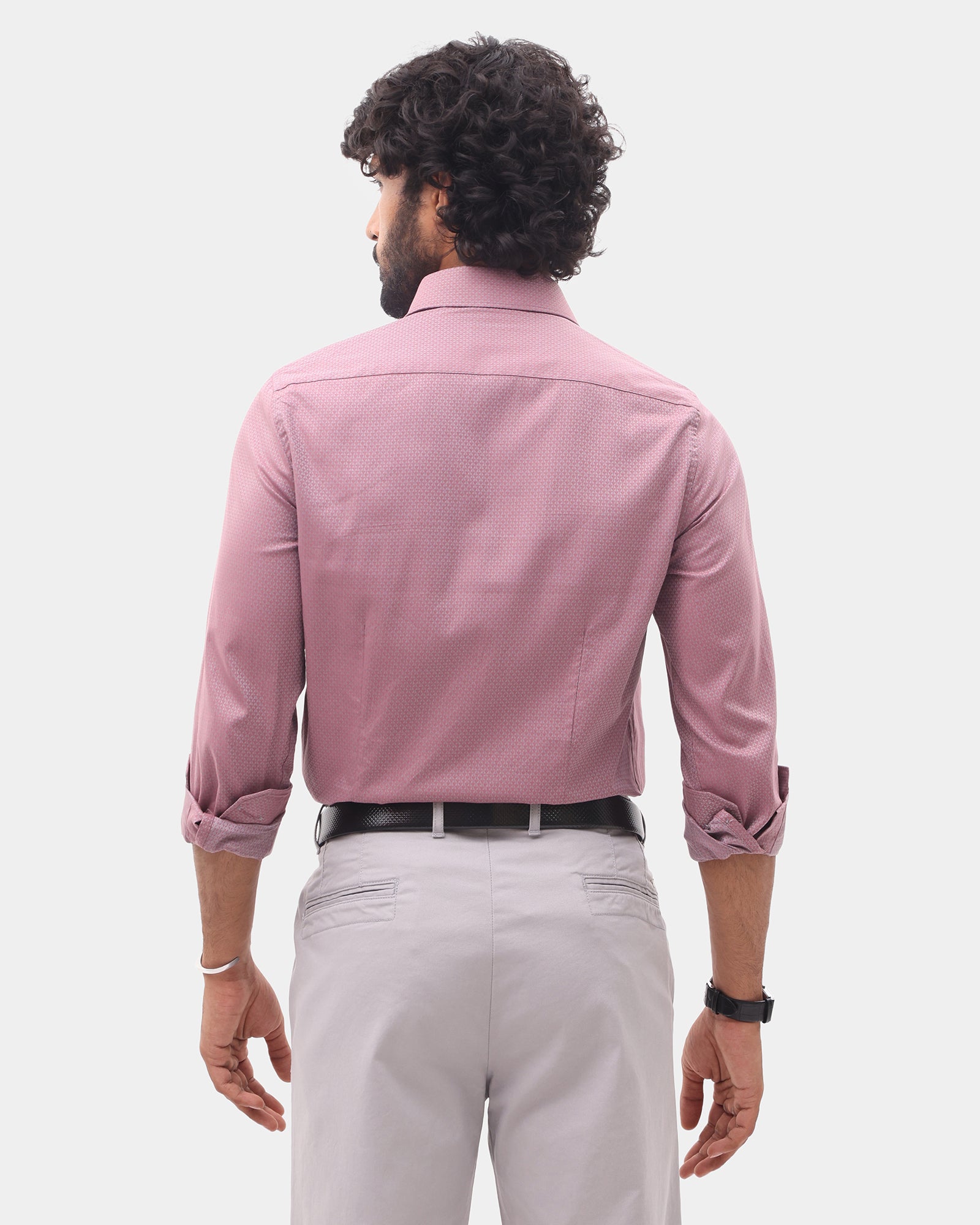 Dusty Pink Textured Shirt - Soben