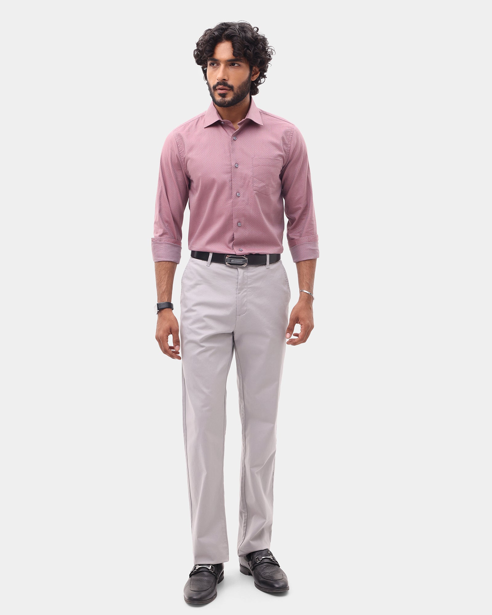Dusty Pink Textured Shirt - Soben