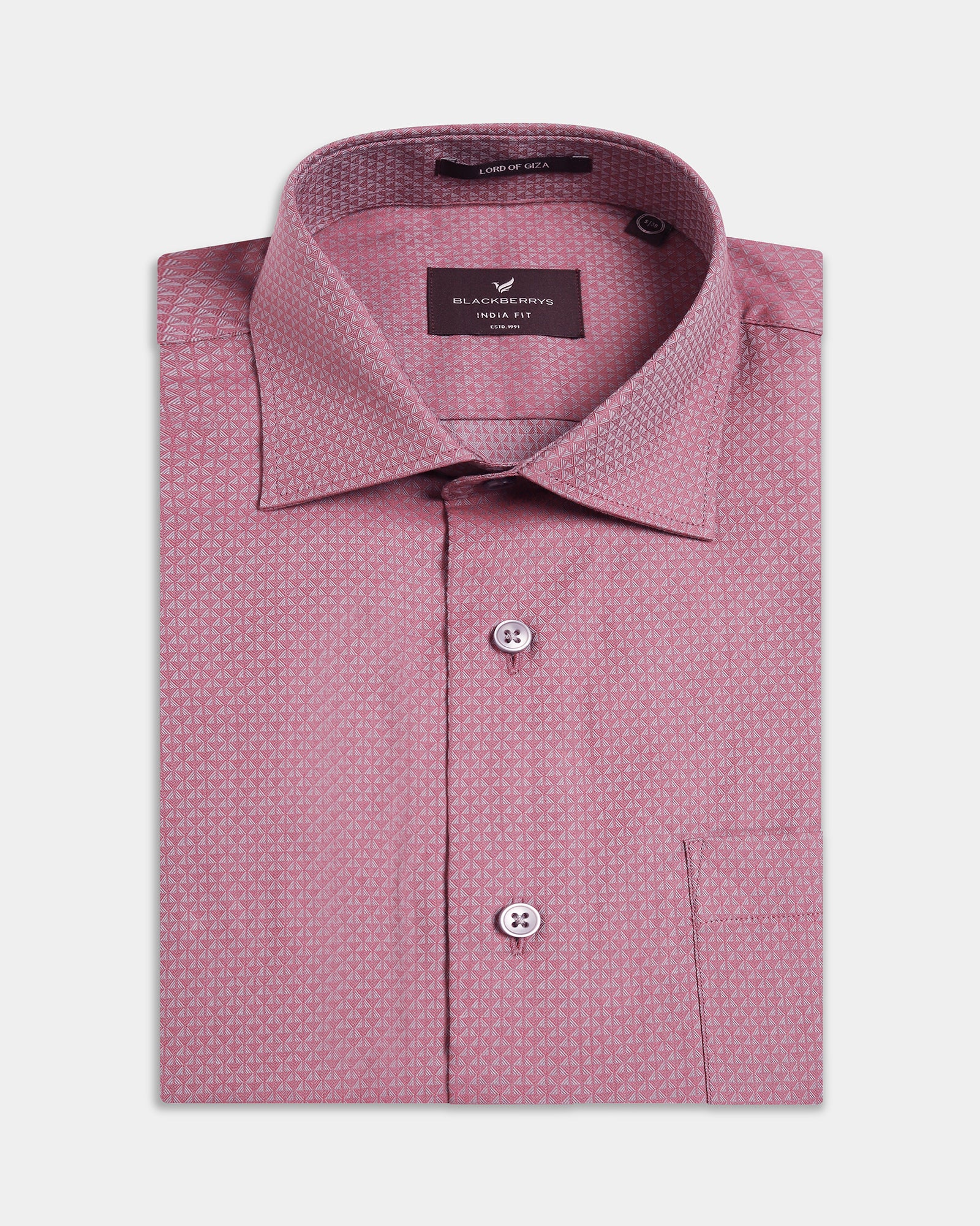 Dusty Pink Textured Shirt - Soben