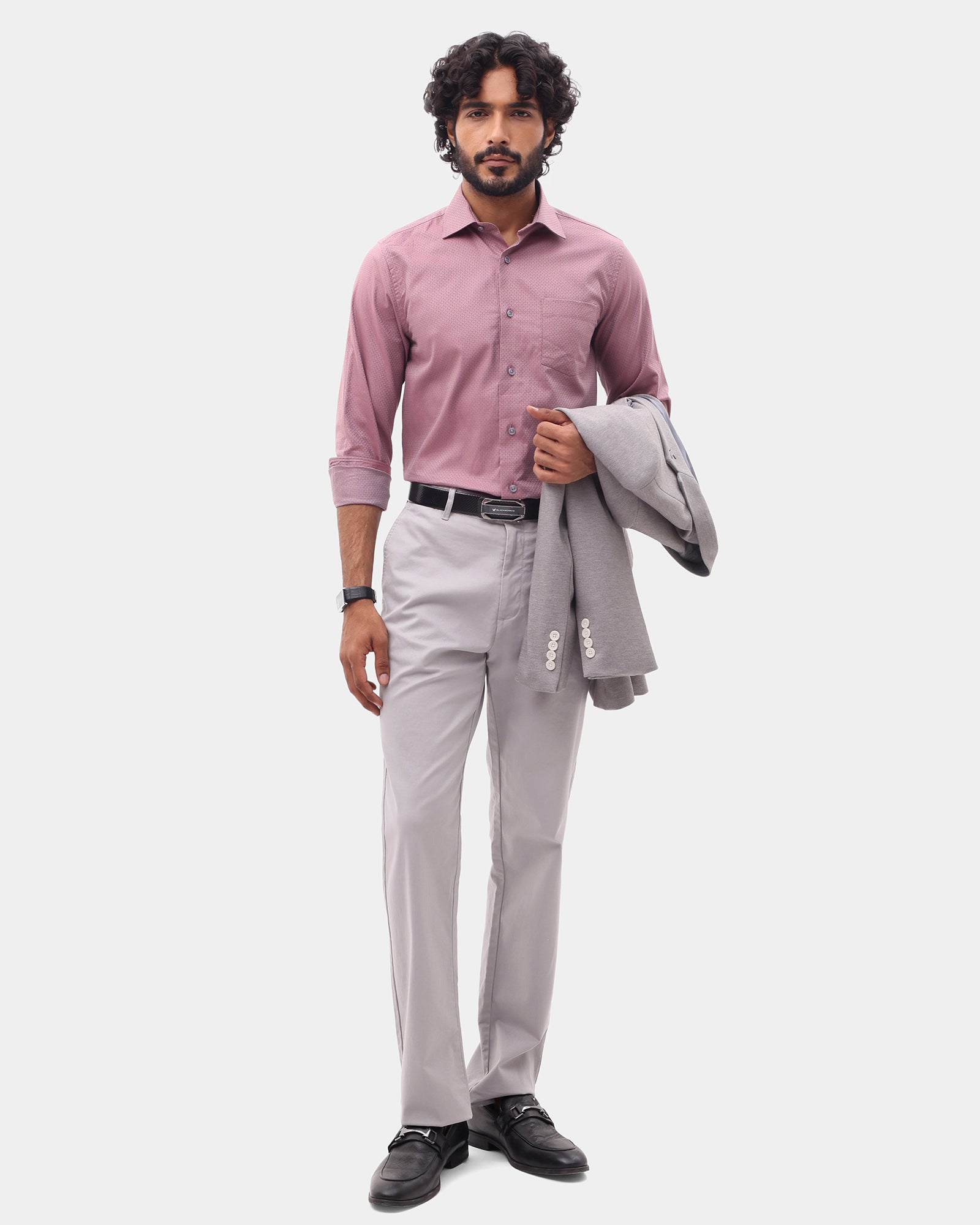 Dusty Pink Textured Shirt - Soben