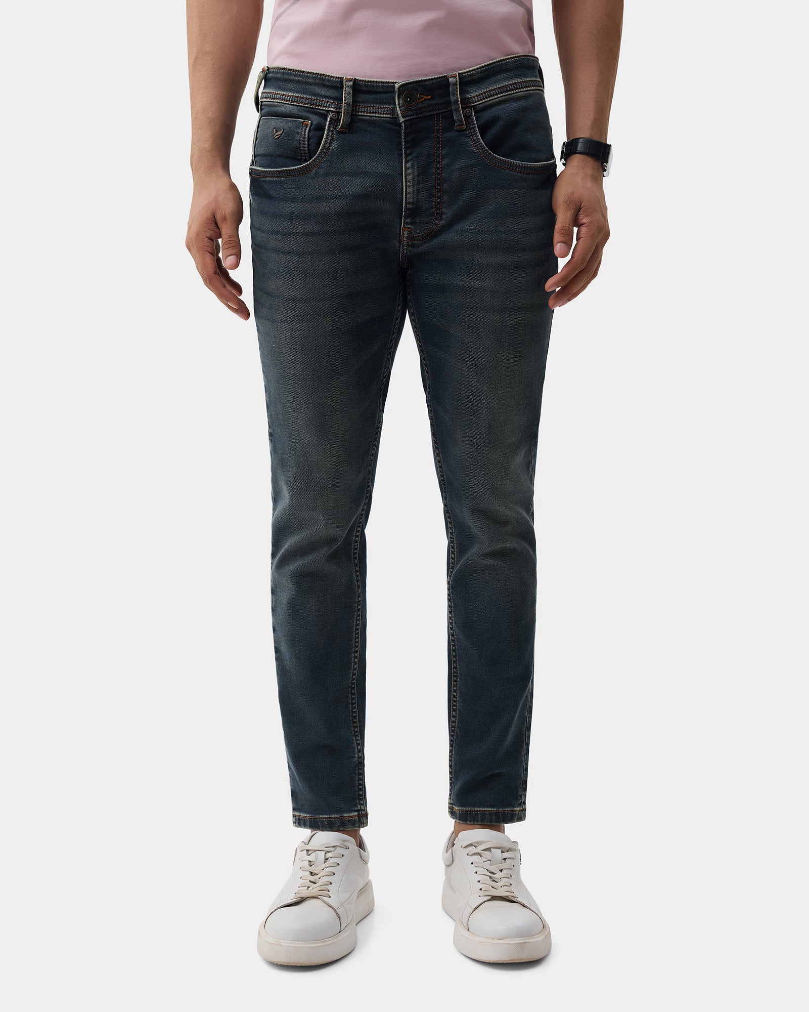 Indigo Ultrasoft Skinny Cropped Jeans - Ocean