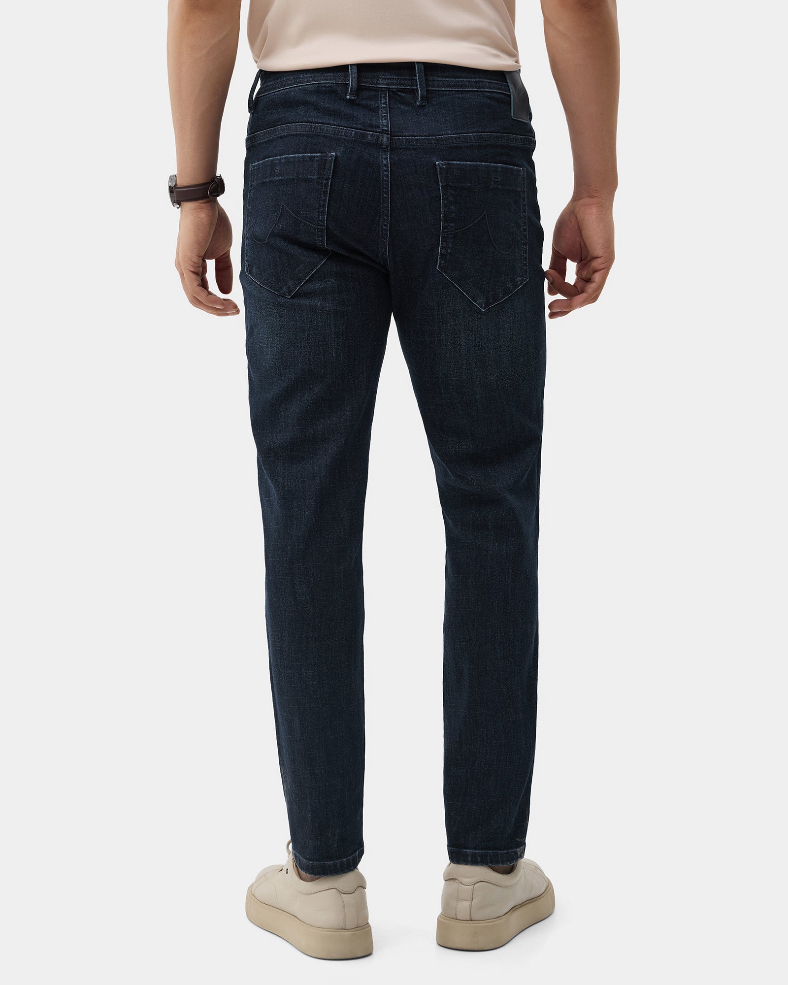 Indigo Superflex Skinny Cropped Jeans - Delvin
