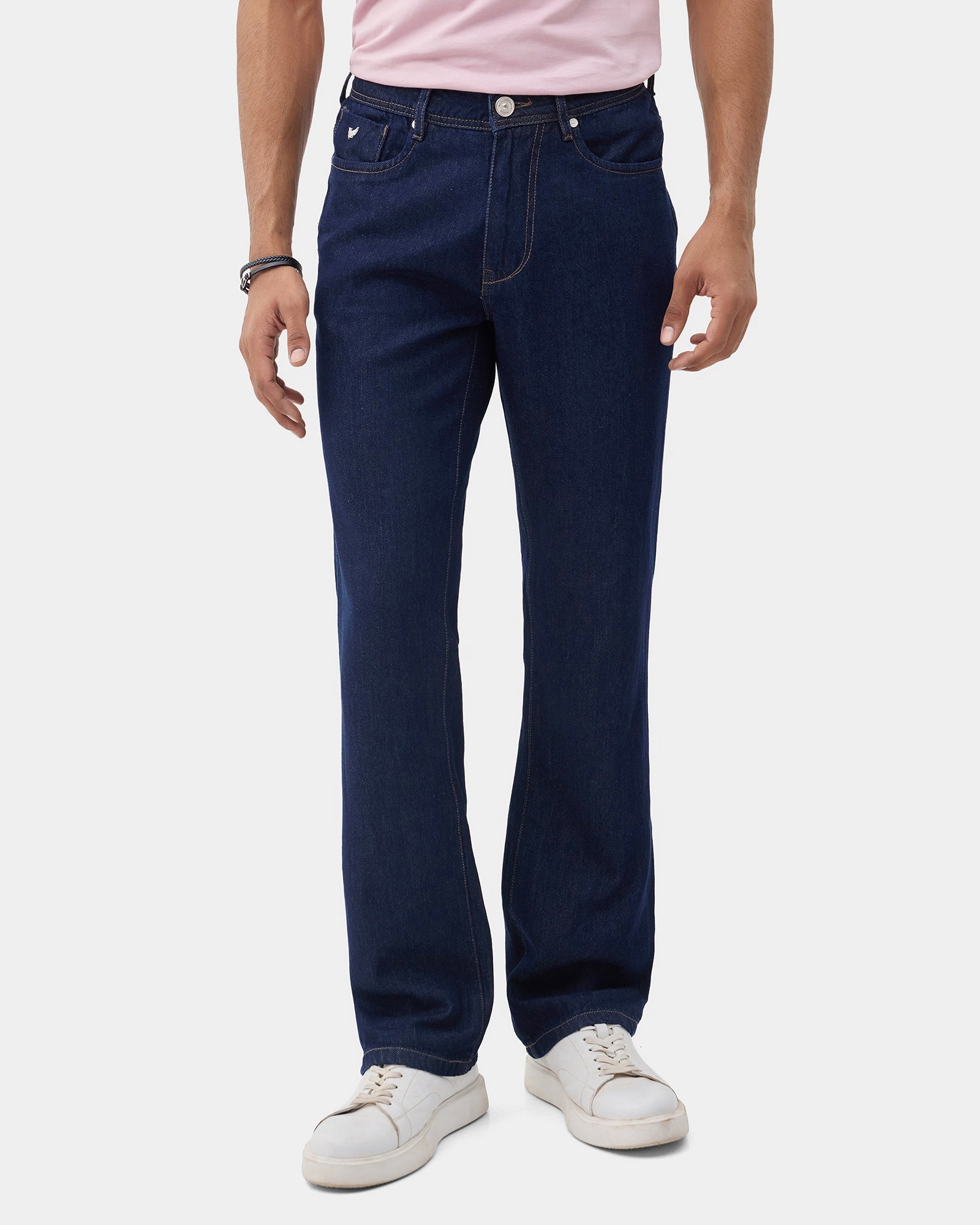 Indigo Super Clean Straight Comfort Jeans - Komati