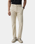 Cream Textured Khakis - Huang
