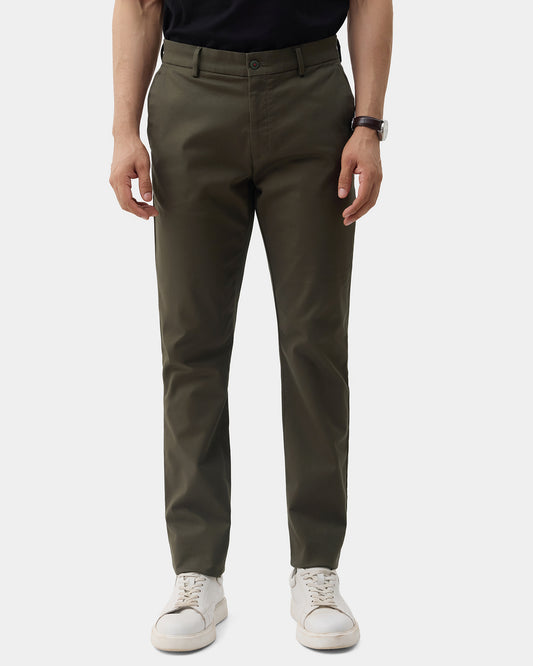 Olive Textured Khakis - Huang