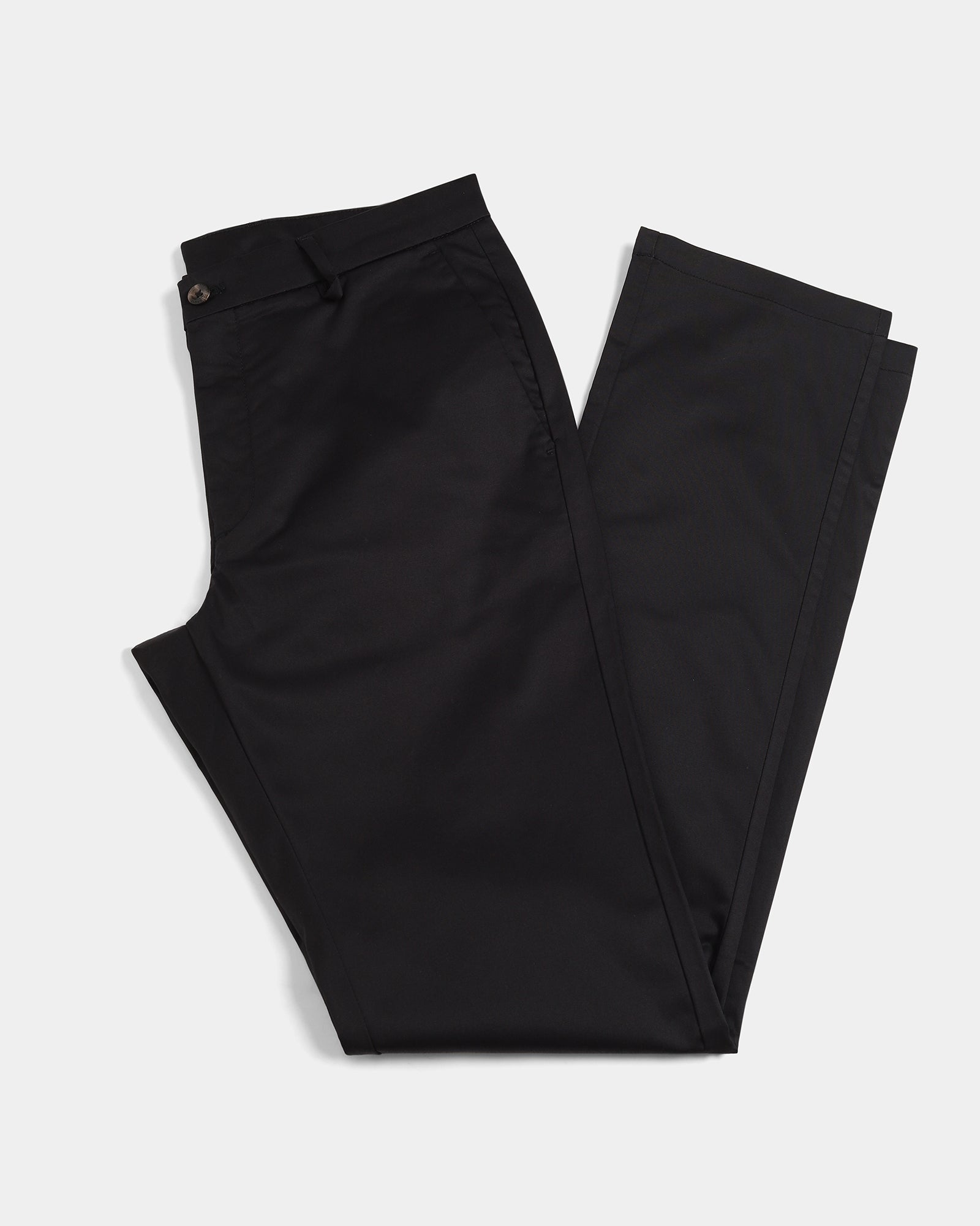 Black Unwrinkle Solid Khakis - Bromo