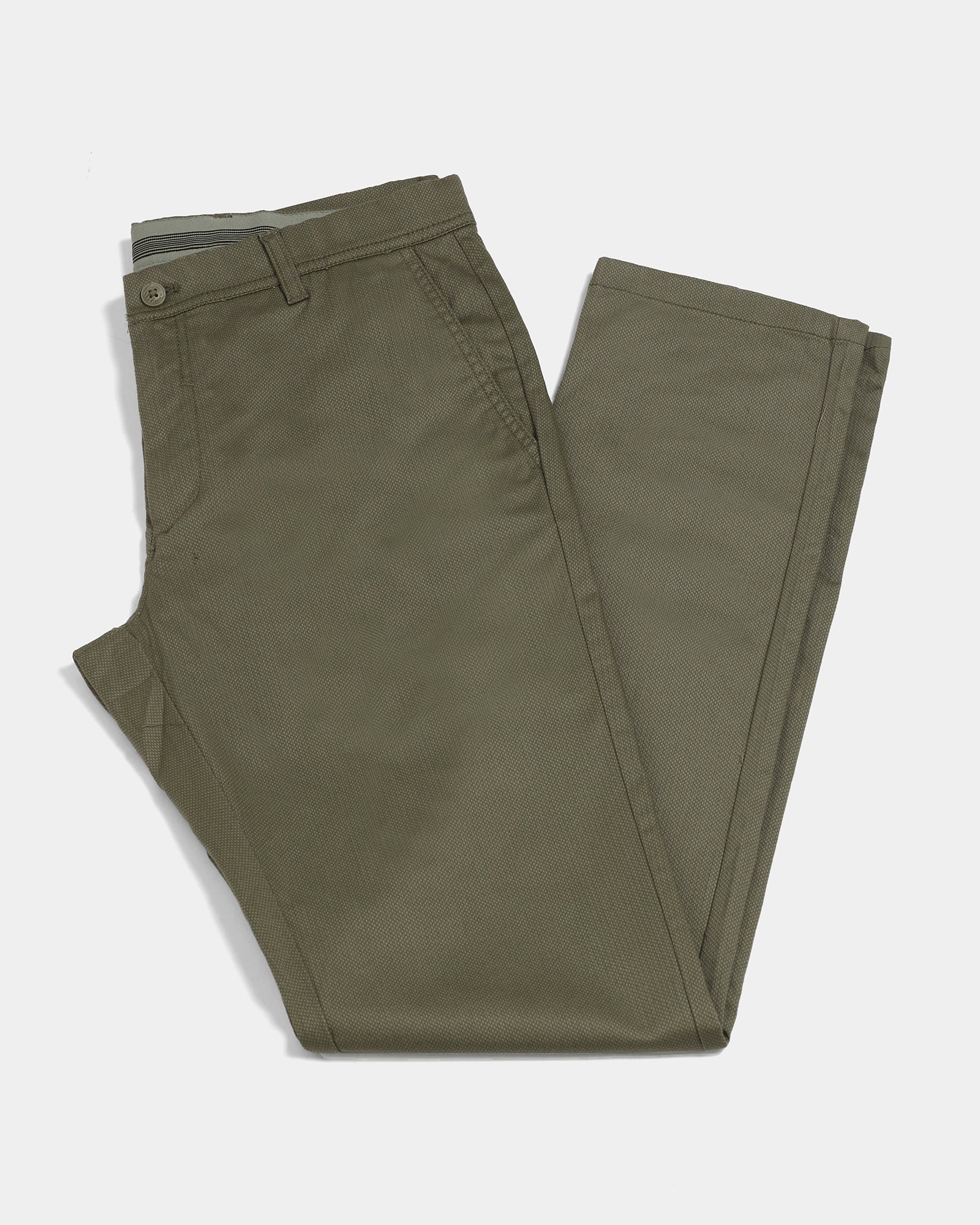 Light Olive Printed Khakis - Jura