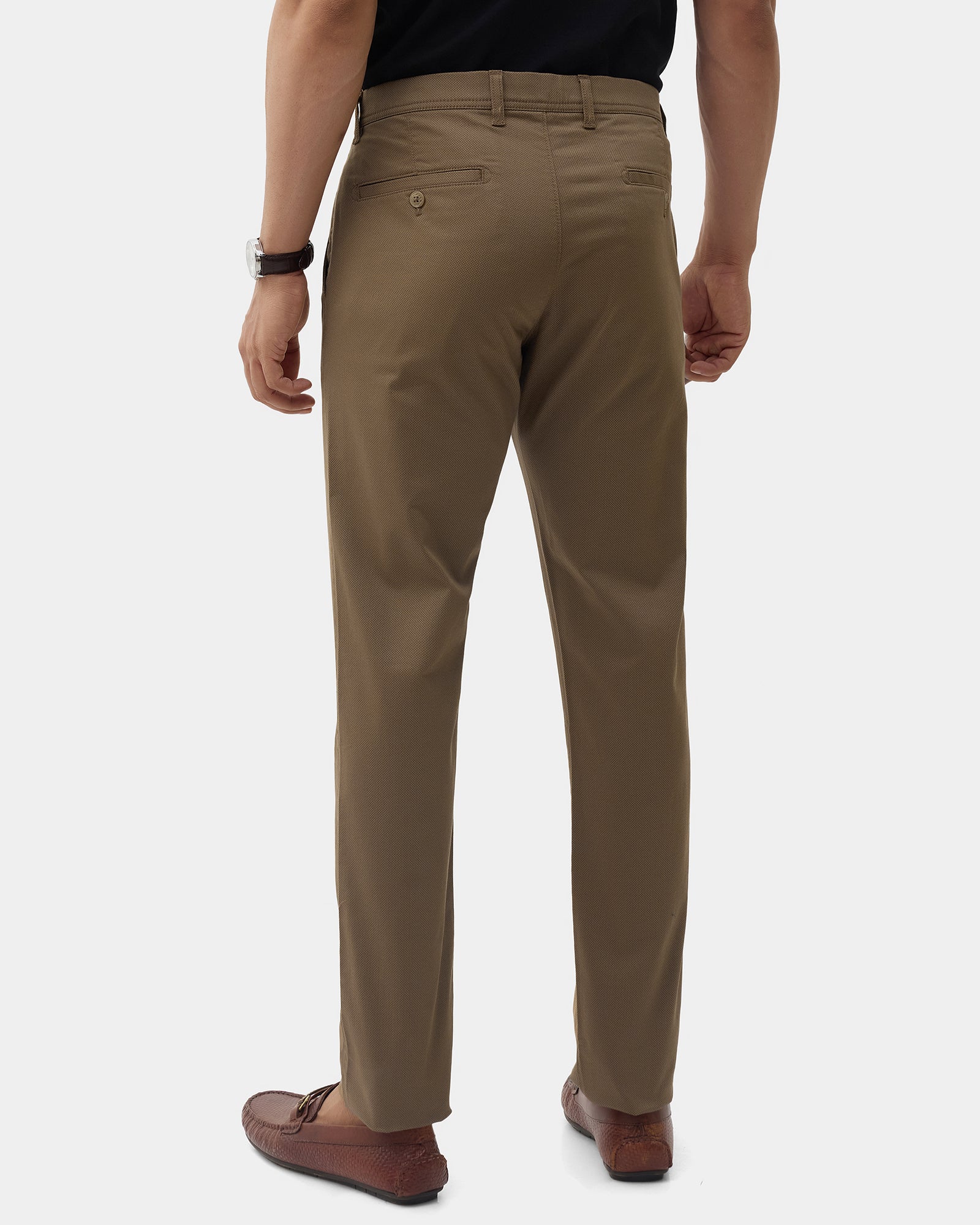 Khaki Printed Khakis - Jura
