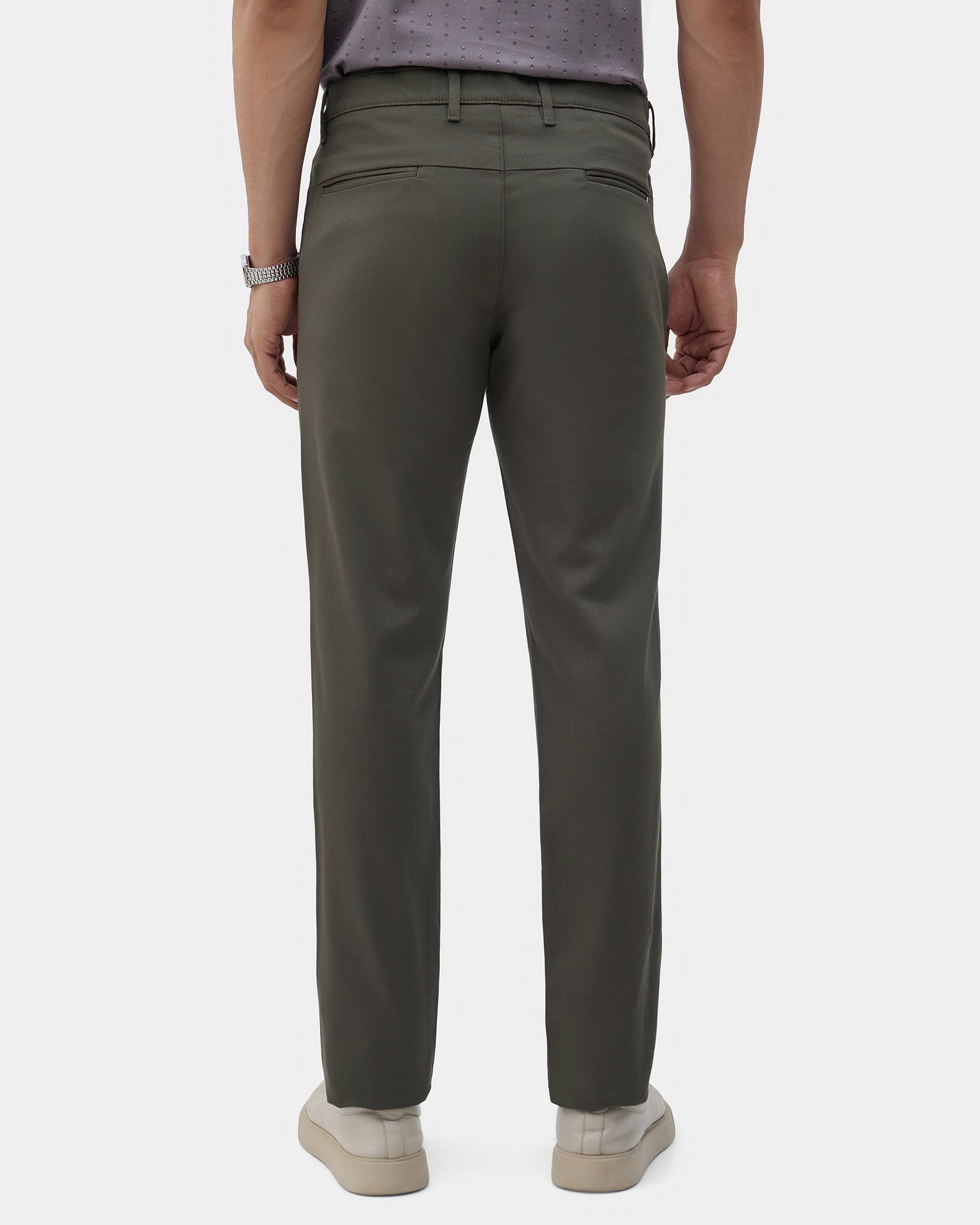 Olive Textured Khakis - Triglav