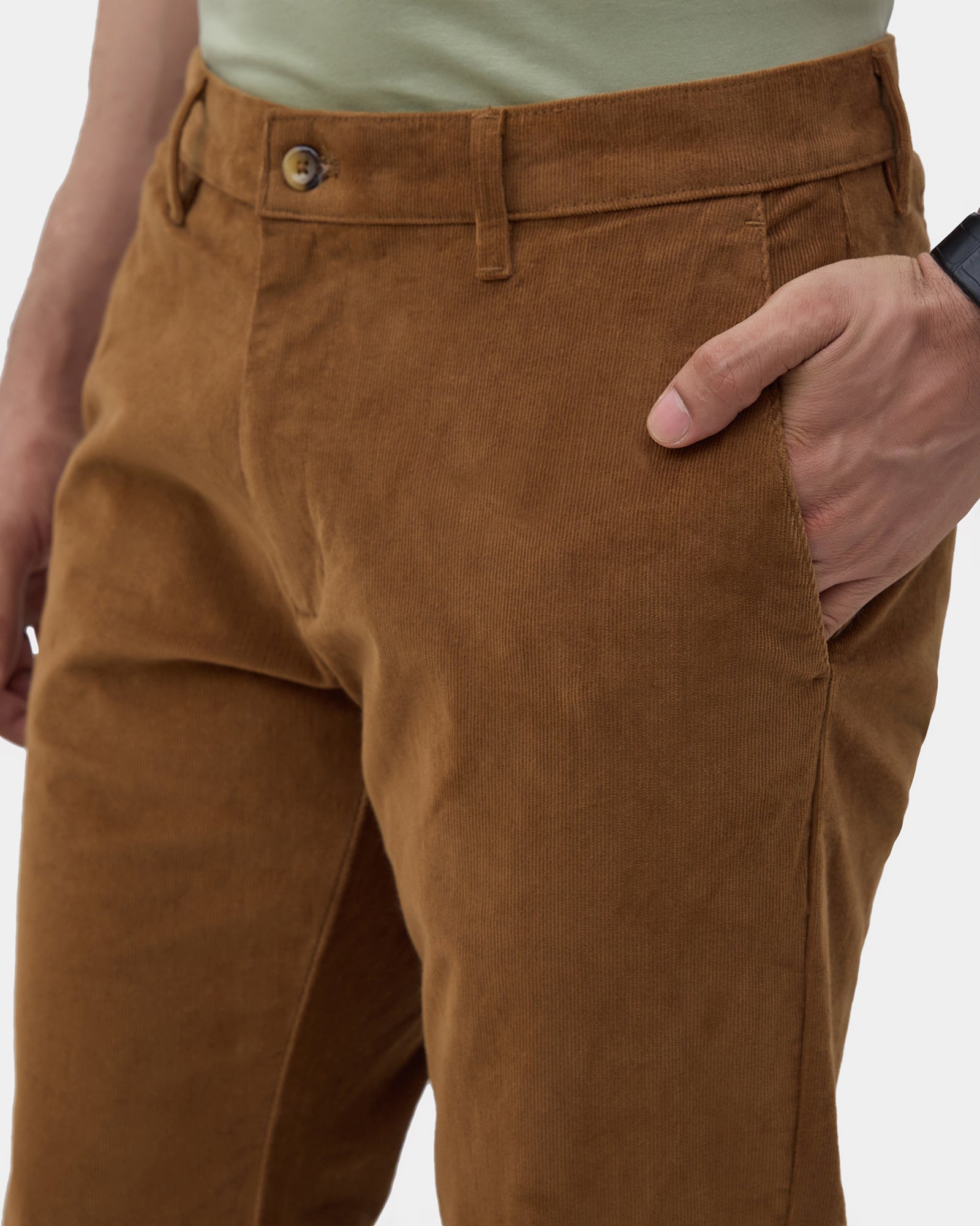 Camel Textured Khakis - Zagros
