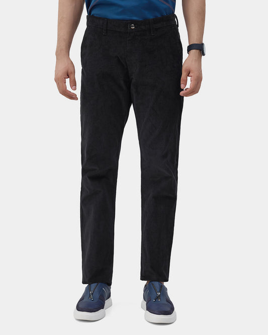 Black Textured Khakis - Zagros