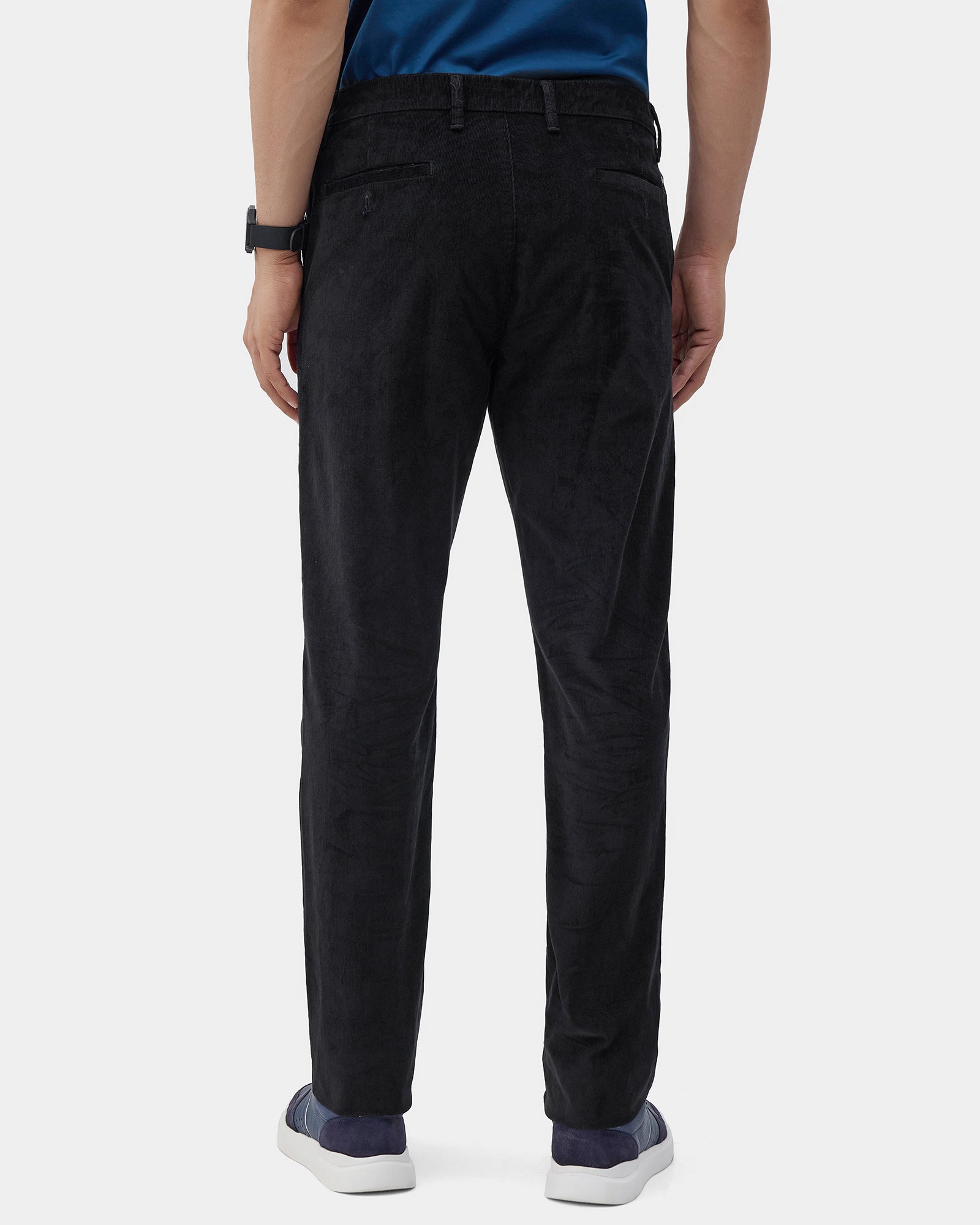 Black Textured Khakis - Zagros