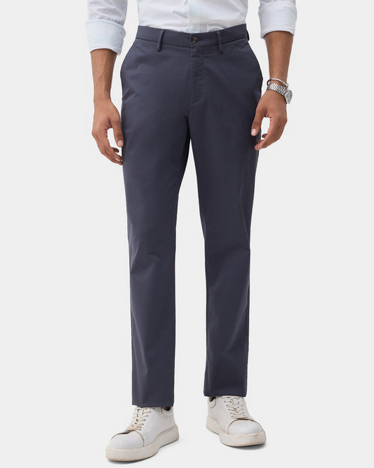Blue Solid Khakis - Bromo