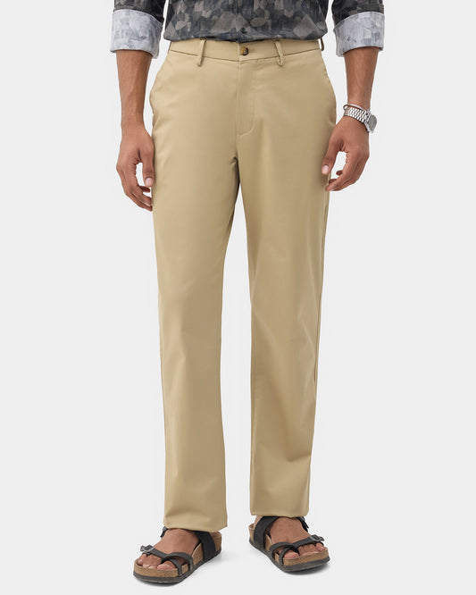 Khaki Solid Khakis - Bromo