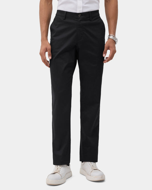 Black Solid Khakis - Bromo