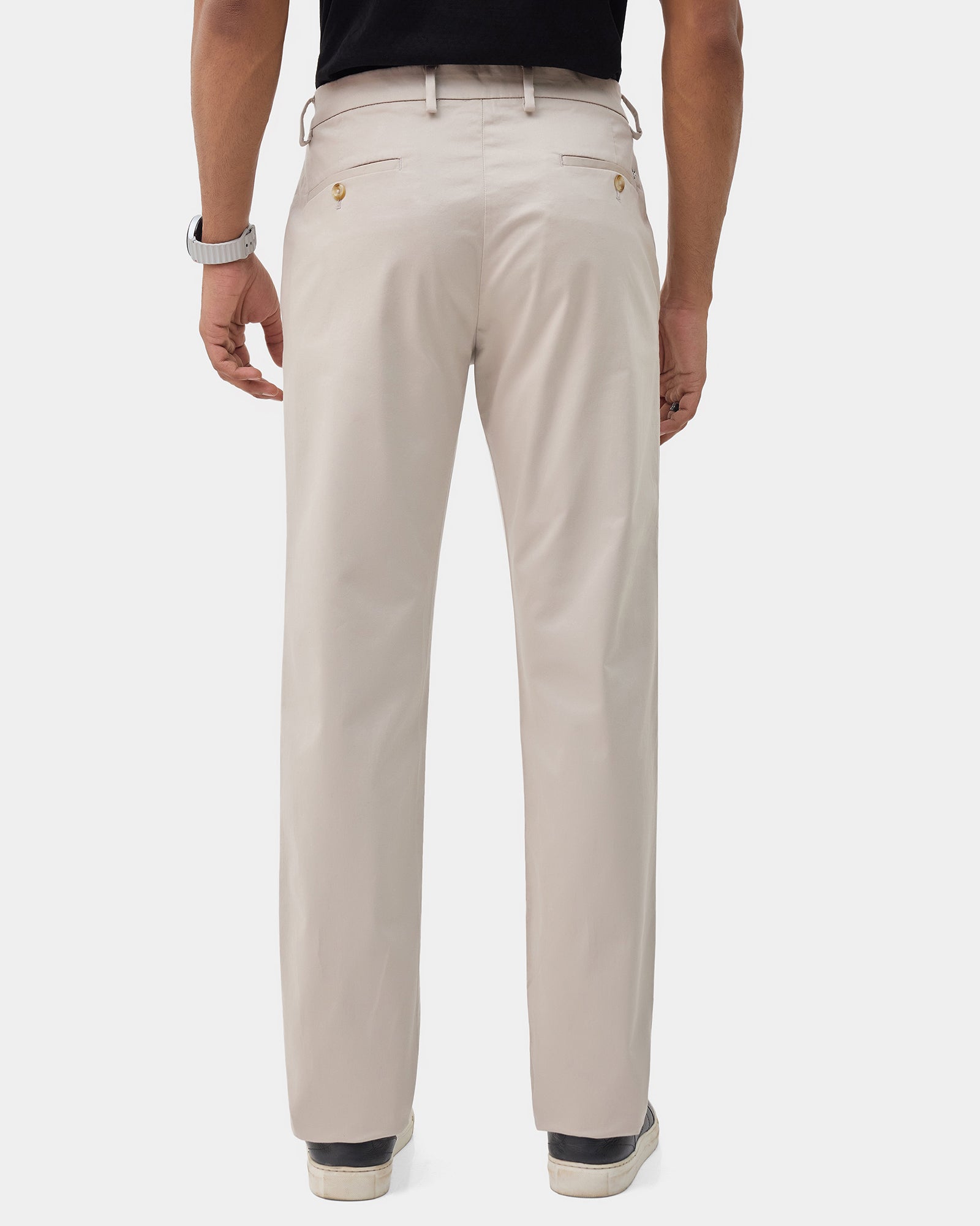 Stone Unwrinkle Solid Khakis - Bromo