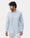 Sky Blue Linen Solid Shirt - Cleo