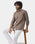 Brown Linen Solid Shirt - Cleo