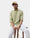 Light Green Linen Solid Shirt - Cleo
