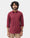 Wine Red Linen Solid Shirt - Cleo