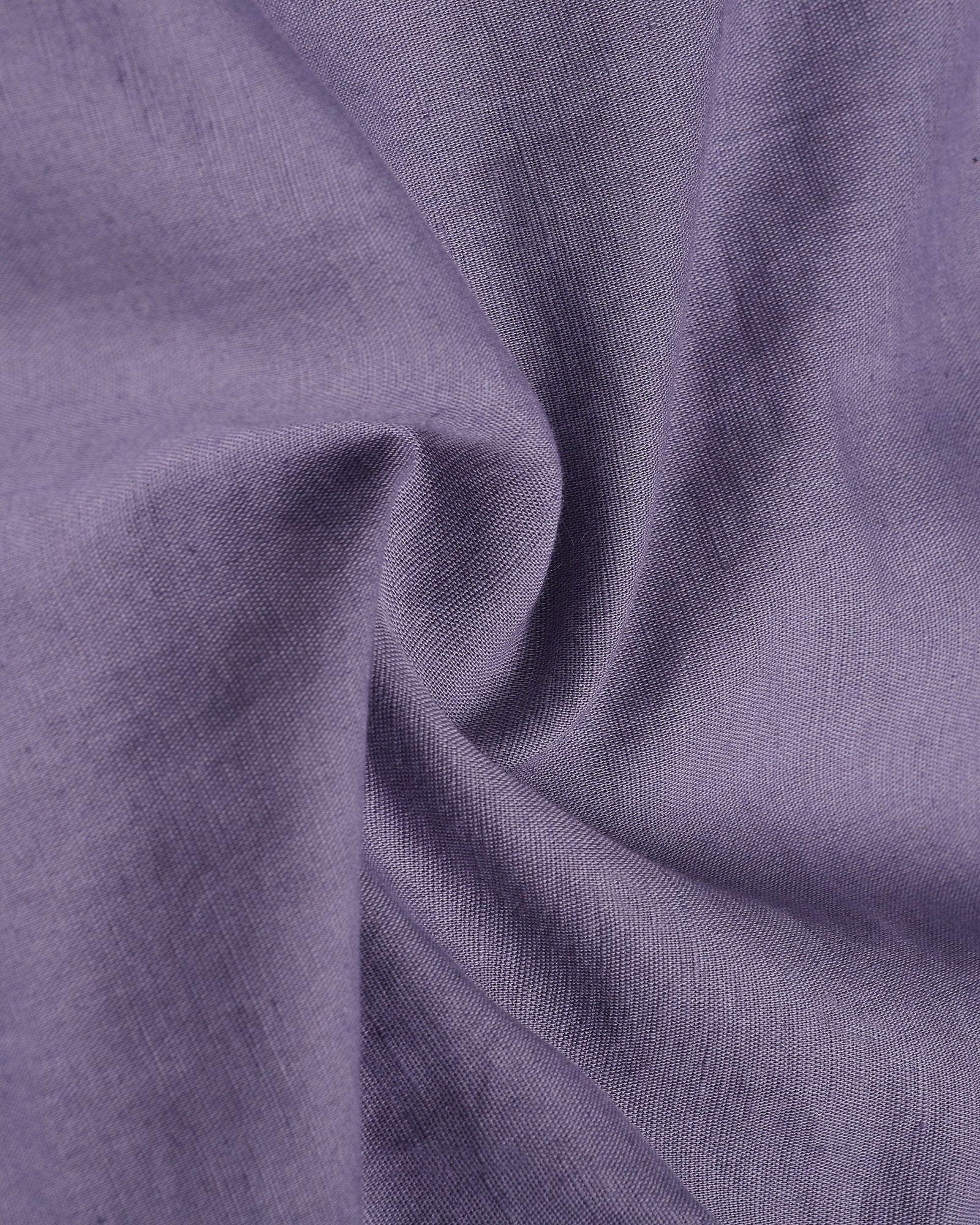 Purple Linen Solid Shirt - Cleo