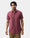 Pink Half Sleeve Linen Solid Shirt - Cleo