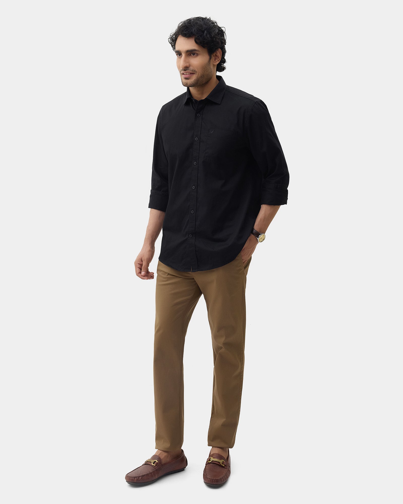 Black Solid Shirt - Zento