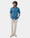 Mid Blue Printed Shirt - Zykos