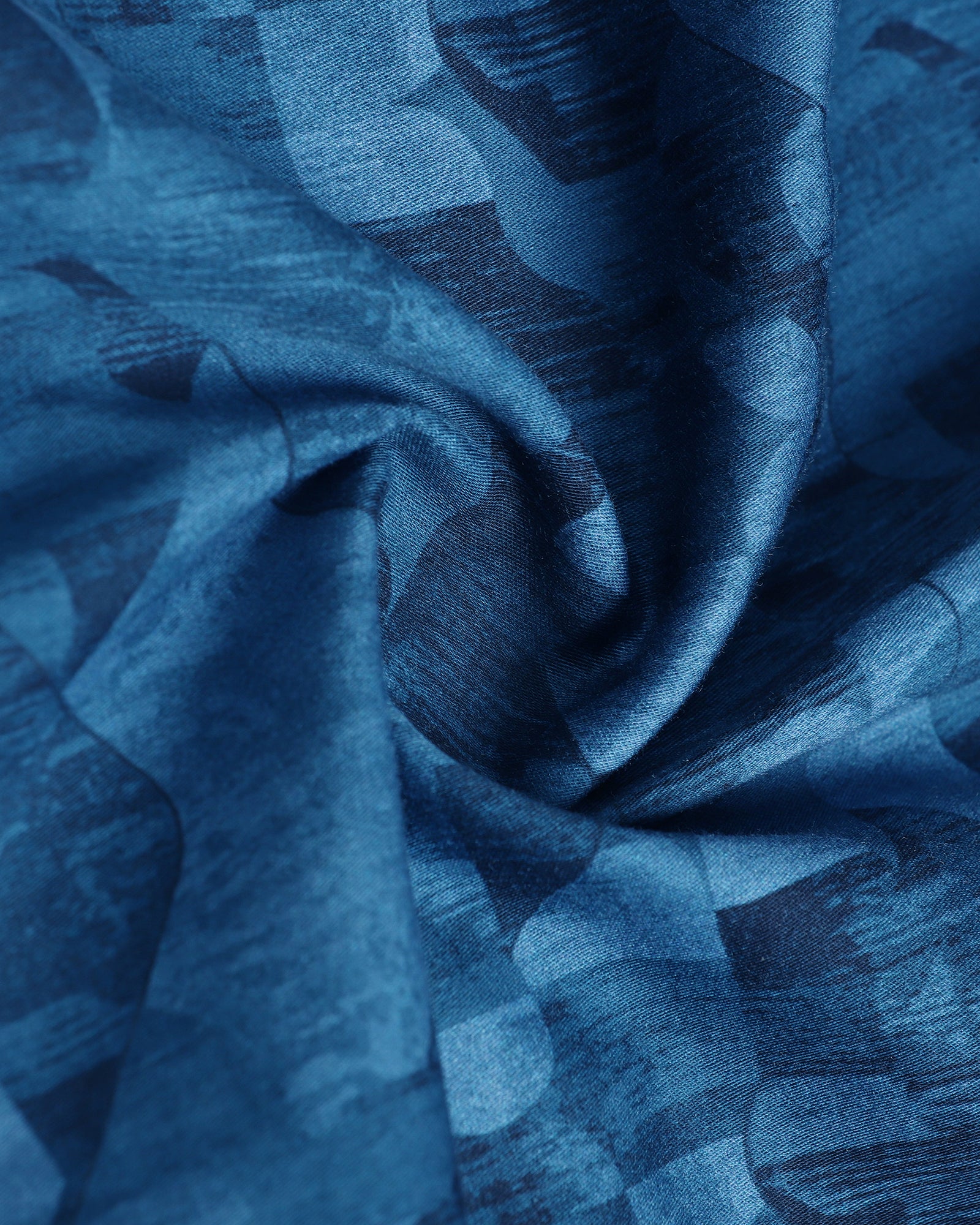 Mid Blue Printed Shirt - Zykos