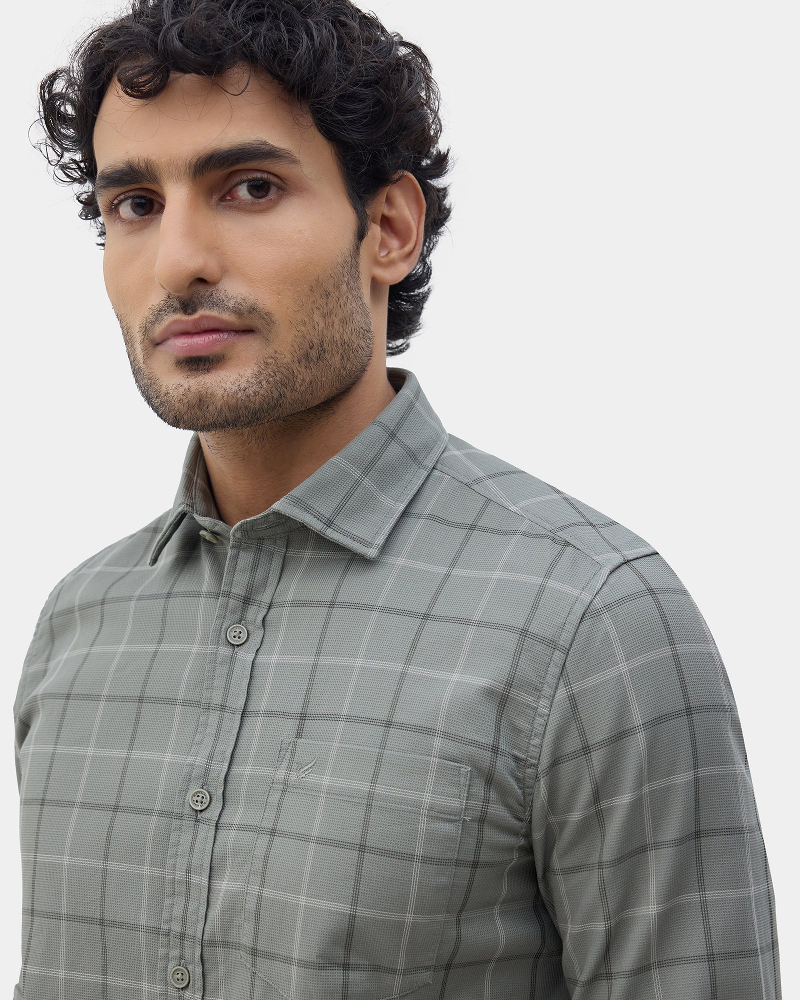 Olive Check Shirt - Dani