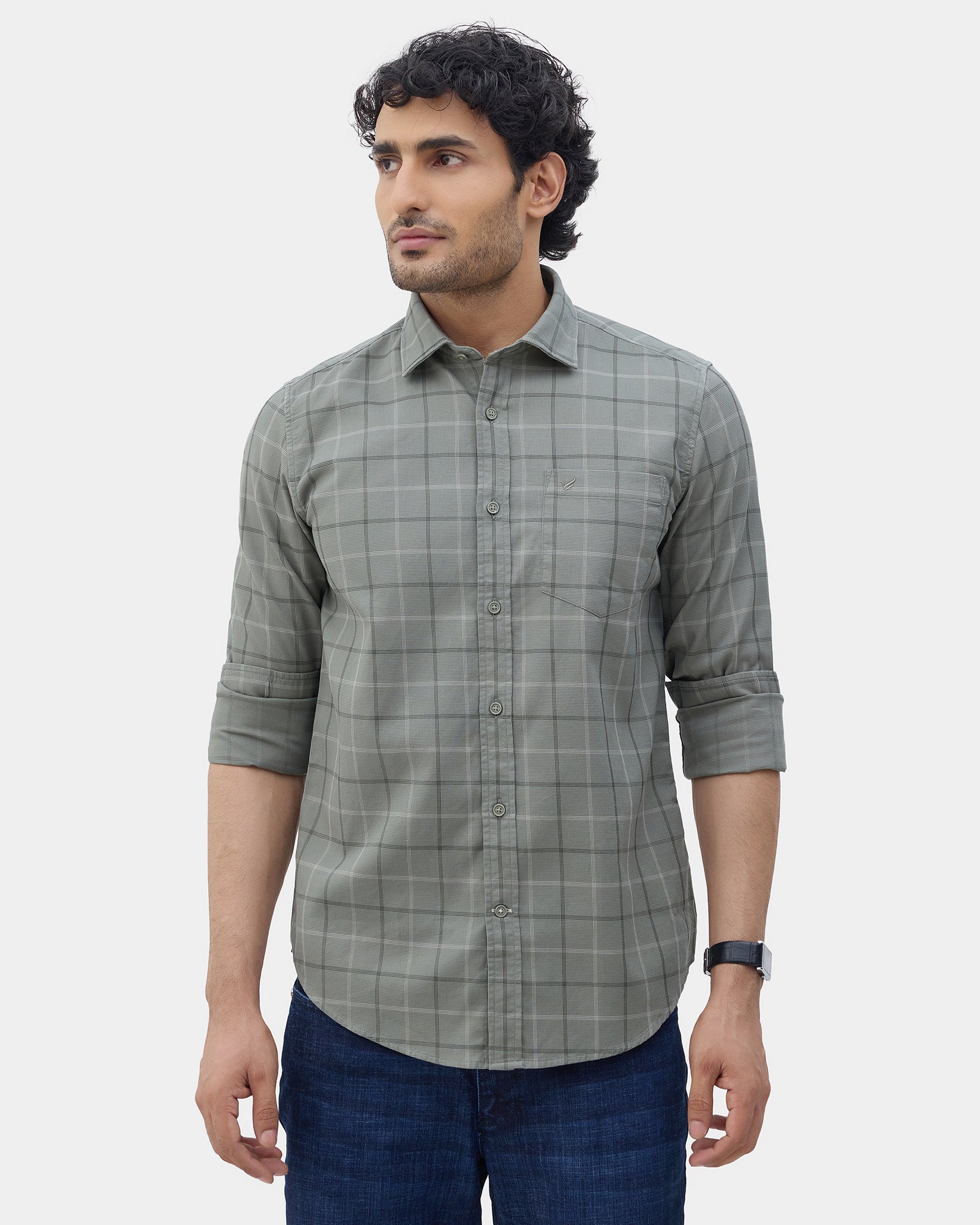 Olive Check Shirt - Dani