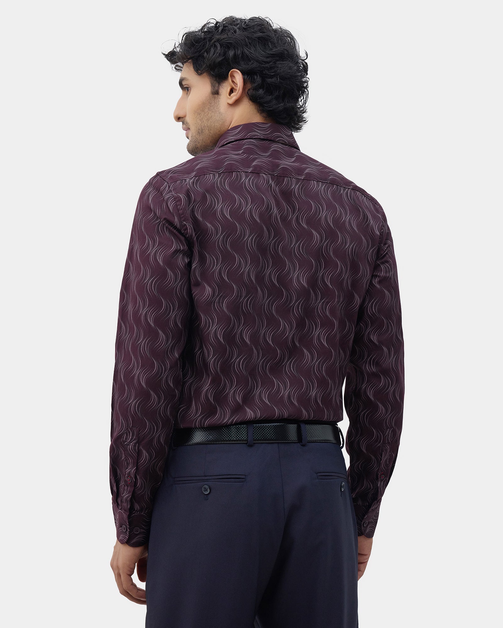 Wine Printed Shirt - Keno