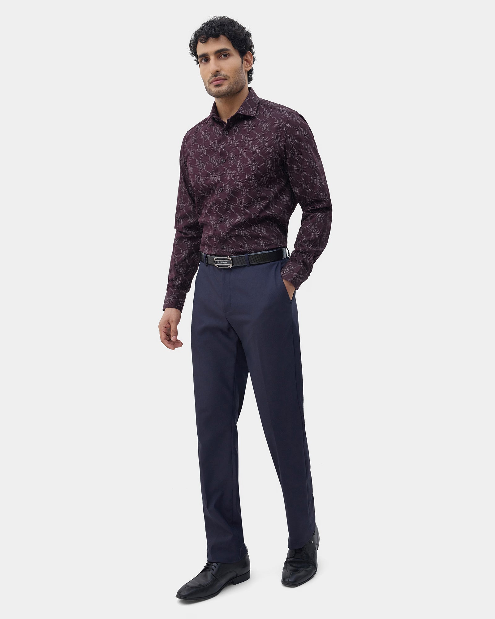 Wine Printed Shirt - Keno