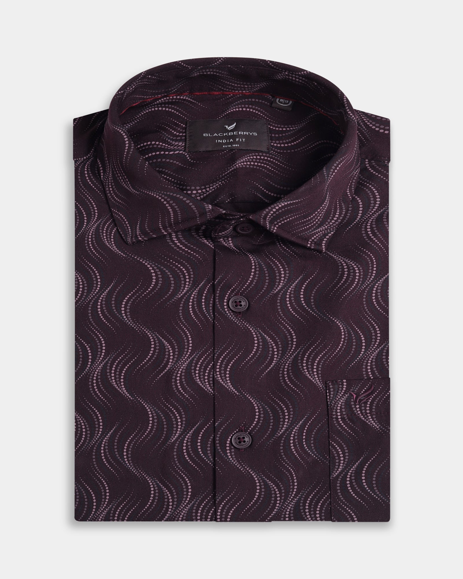 Wine Printed Shirt - Keno