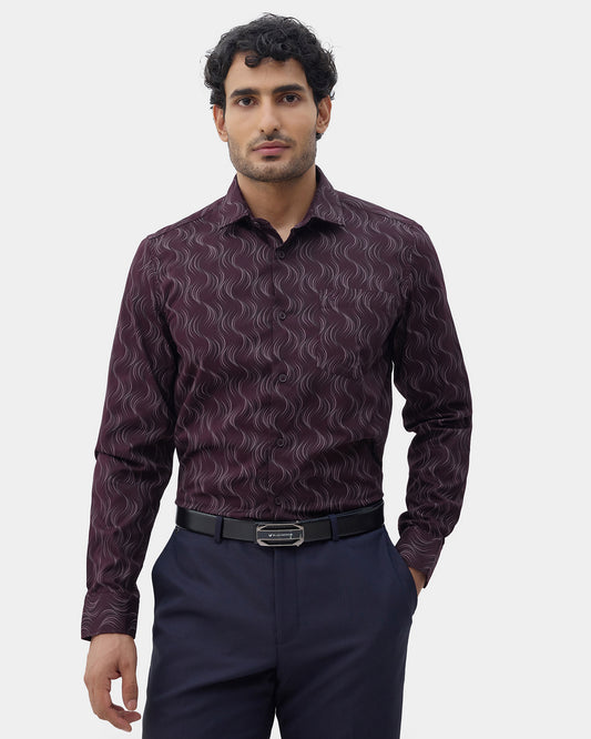 Wine Printed Shirt - Keno